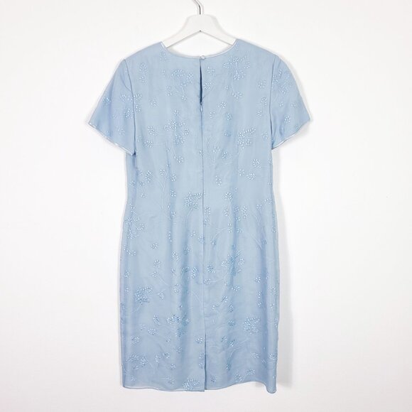 Talbots Embroidered Silk Mini Dress - Picture 7 of 7